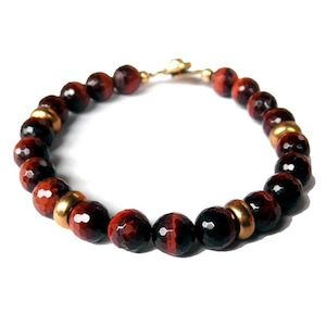 Golf Ball Bracelet "Red Tiger Eye" ( ゴルフ / ブレスレット)