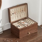 木のジュエリーボックス 両開き ジュエリーボックス アクセサリー収納棚 イヤリング ネックレス リング ブレスレット ジュエリー収納 ジュエリーボックス 北欧