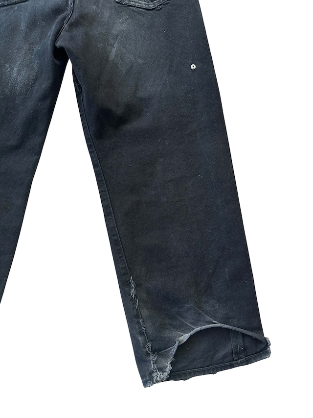 DUMMY KNEE DESTROY DENIM PANTS VINTAGE WASH