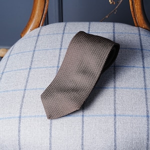 Grenadine tie Three Folds with a lining Brown 2030-19　