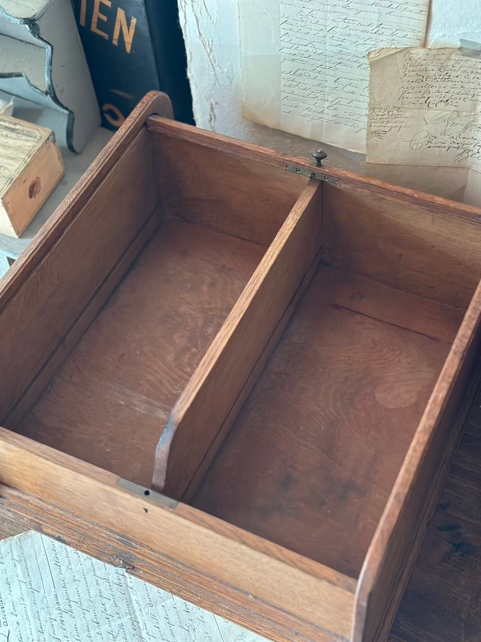タンブール式 卓上キャビネット 蛇腹レターボックス | Brocante de La
