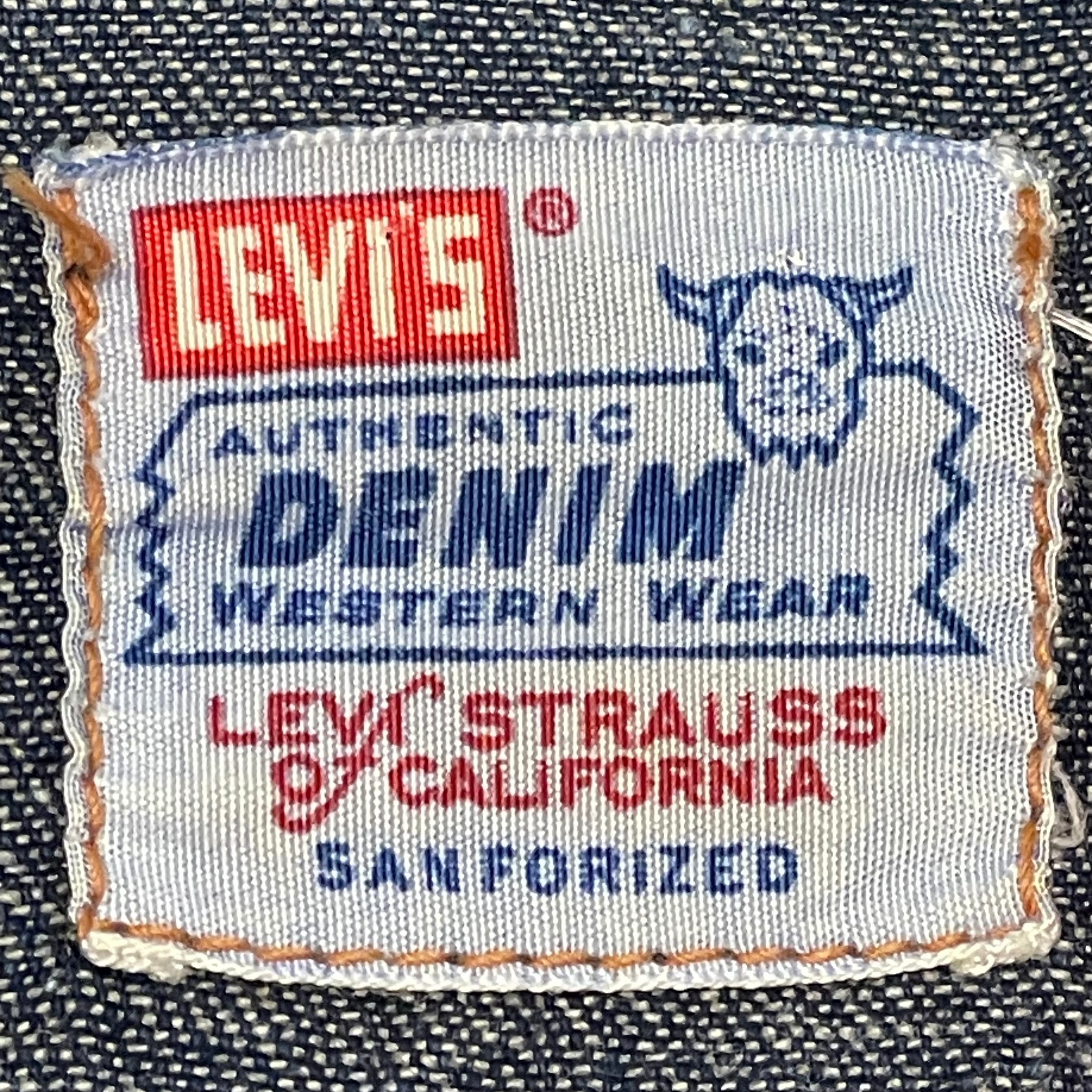 50年代 L位 LEVI'S Short Horn Denim Western Shirts リーバイス