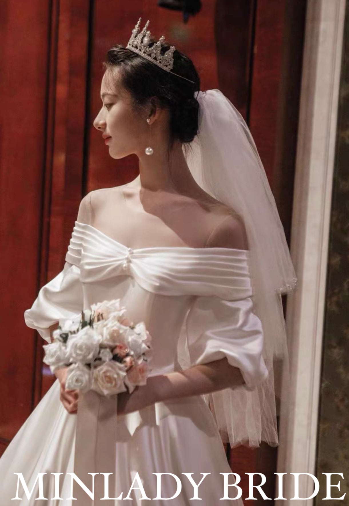 フレンチ ヴィンテージ ウェディングドレス | MINLADY BRIDE