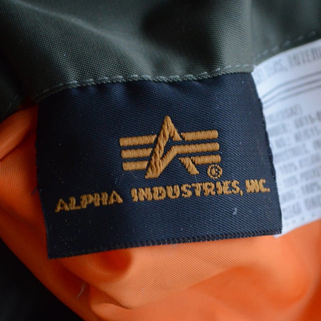 80s ALPHA アルファ MA-1フライトジャケット ワッペン付き