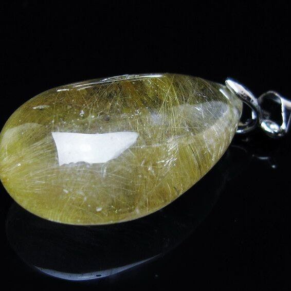 プラチナルチルクォーツ ペンダント 一点物 メール便可 [M便 1/20] 112-13172