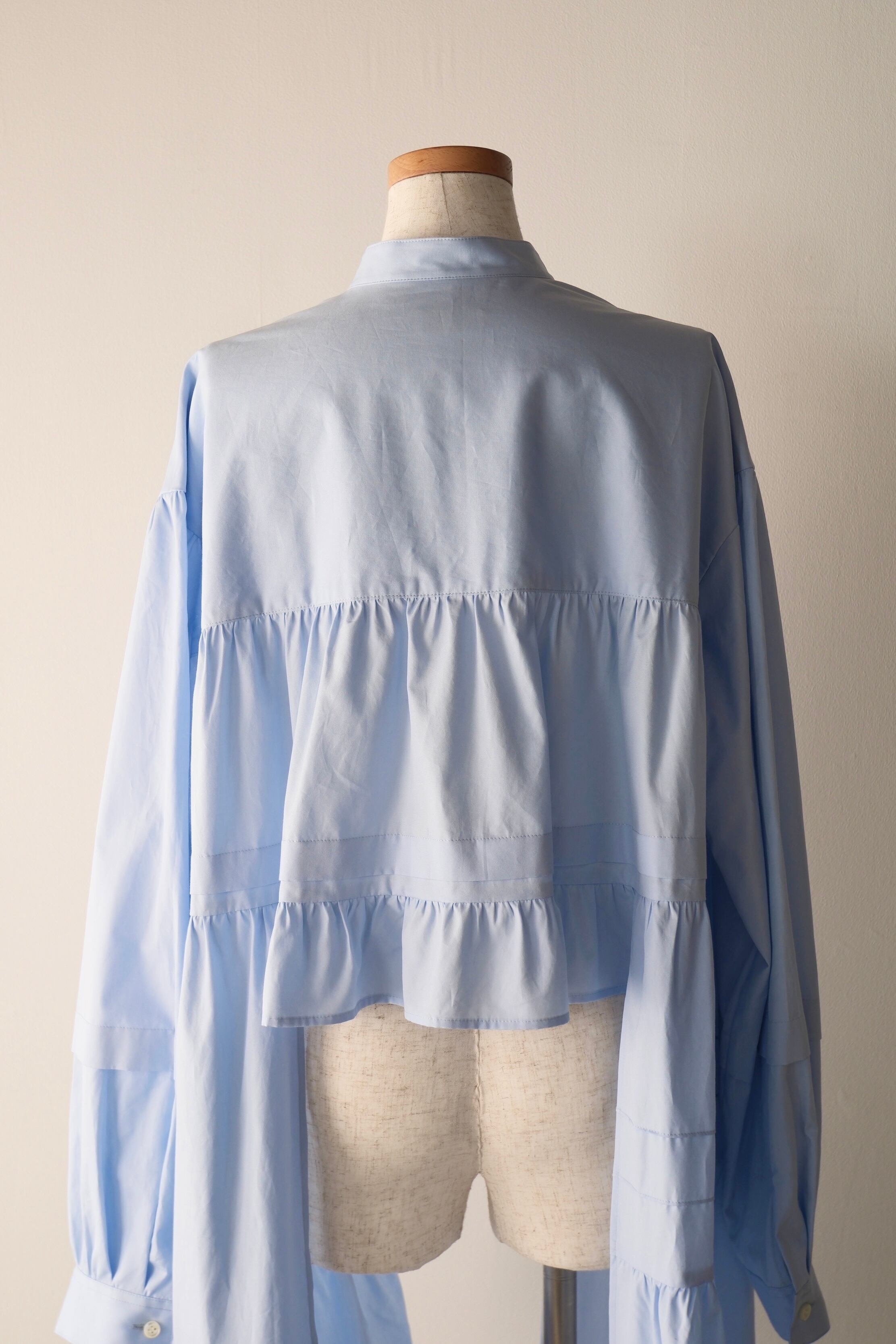 RYU KAGA】Tiered shirts dress/SAX | TOLMA.