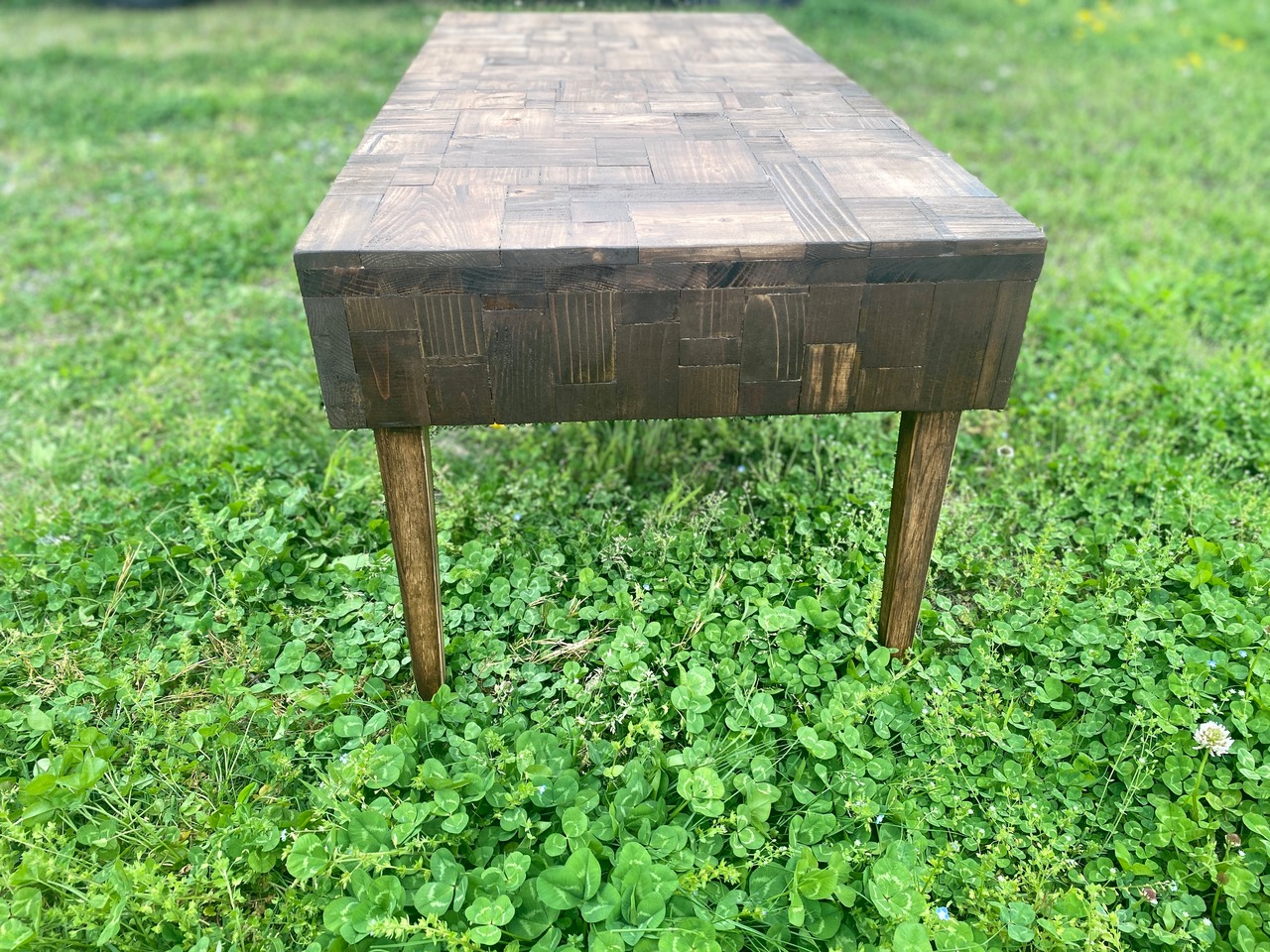 テーブル　アンティーク　引き出し付き　一点物　