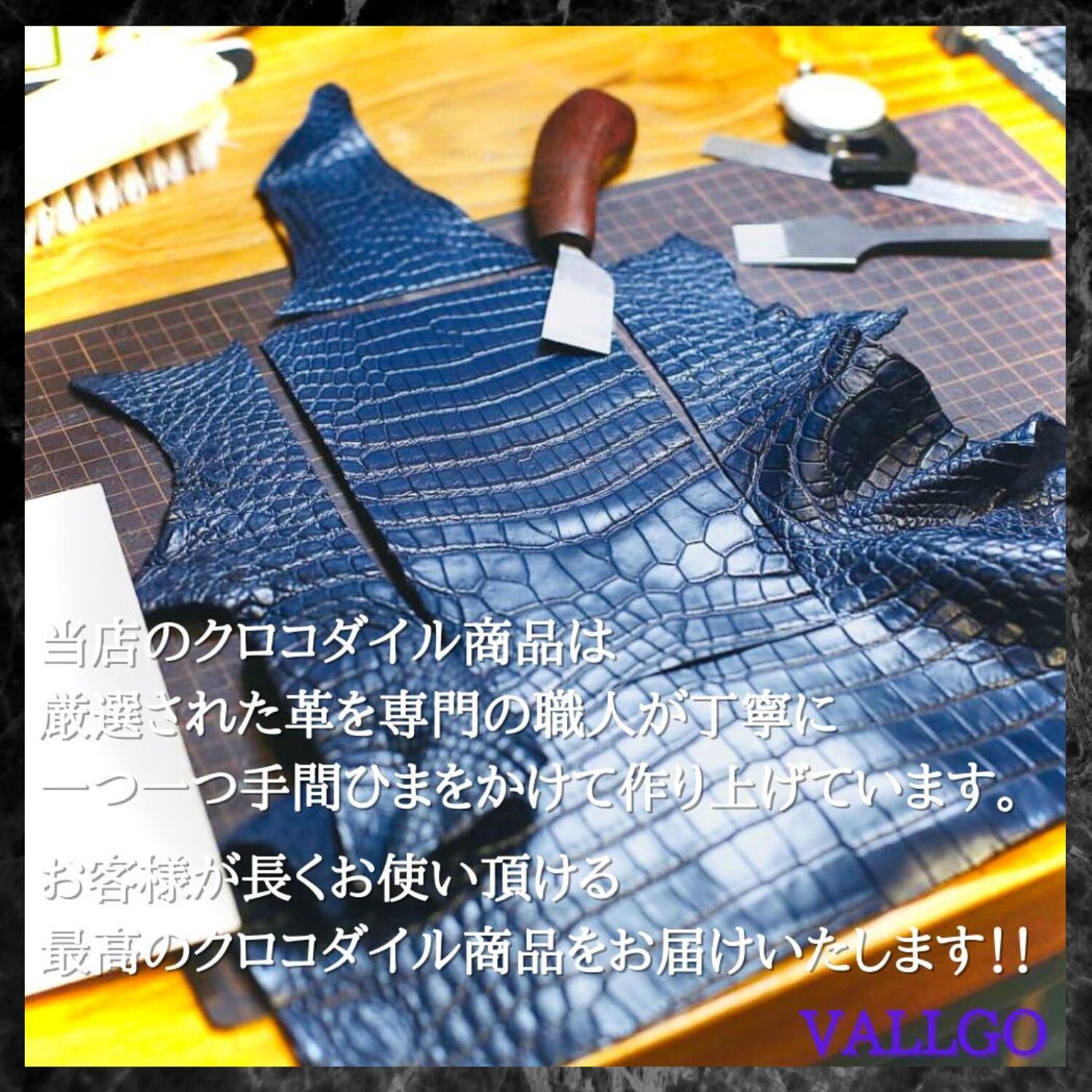 無双 クロコダイル 財布 二つ折り 折財布 メンズ財布 ホーンバッグ