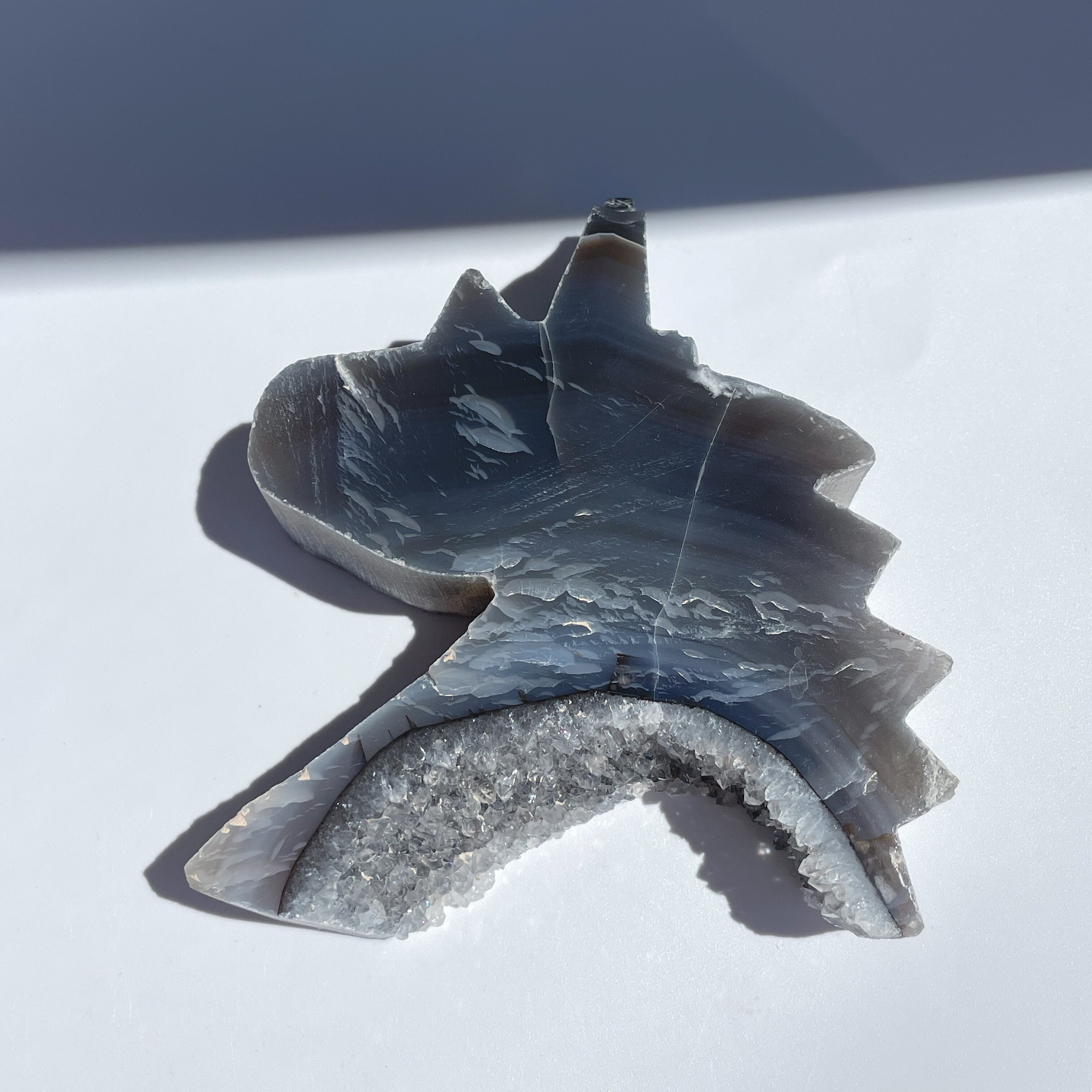 アゲート×クリアクォーツ ユニコーン05◇ Agate × Clear Quartz ◇天然石・鉱物・パワーストーン