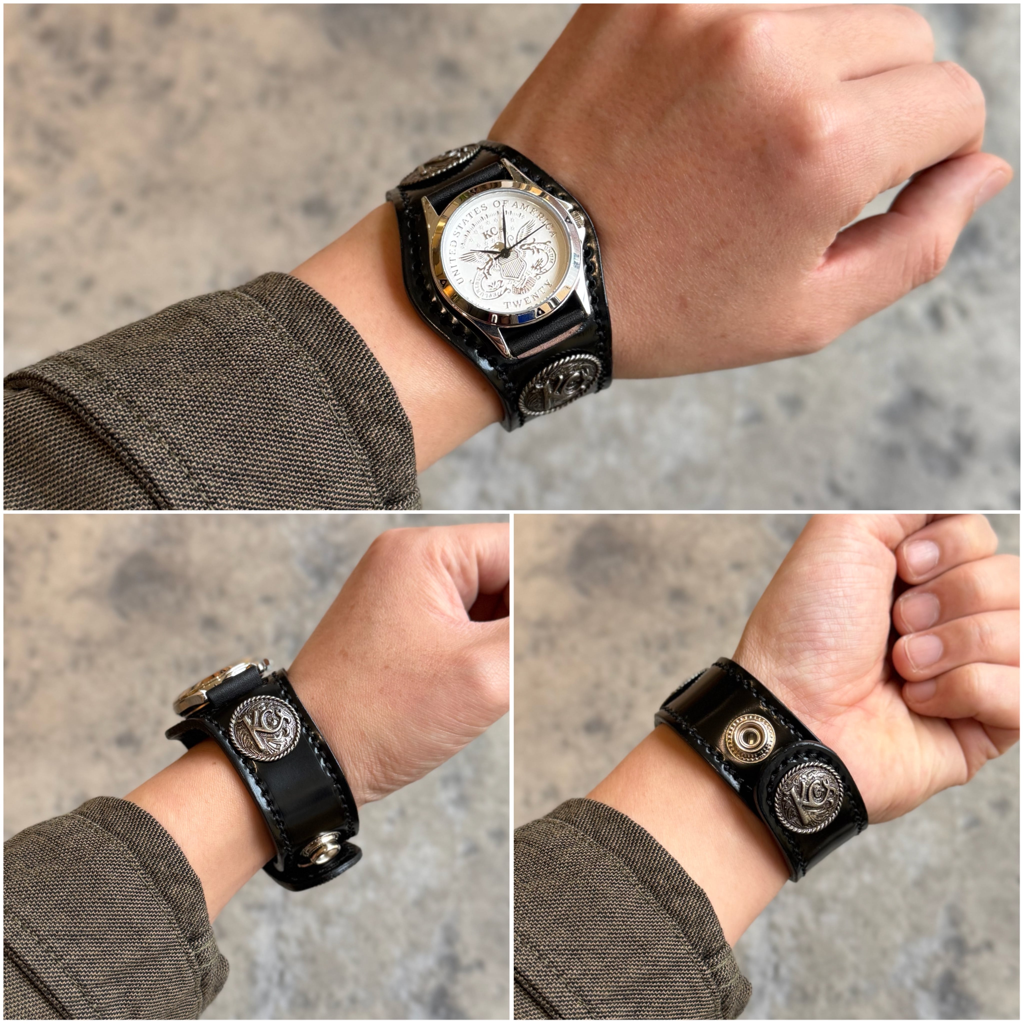 限定商品】ウォッチブレス スリーコンチョ コードバン | ケイシイズ