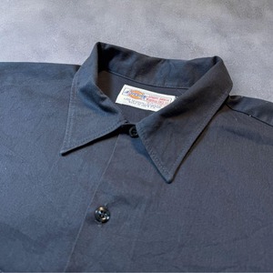 Dickies USA製 Work shirt L/S ワークシャツ ジャケット ブラック 古着