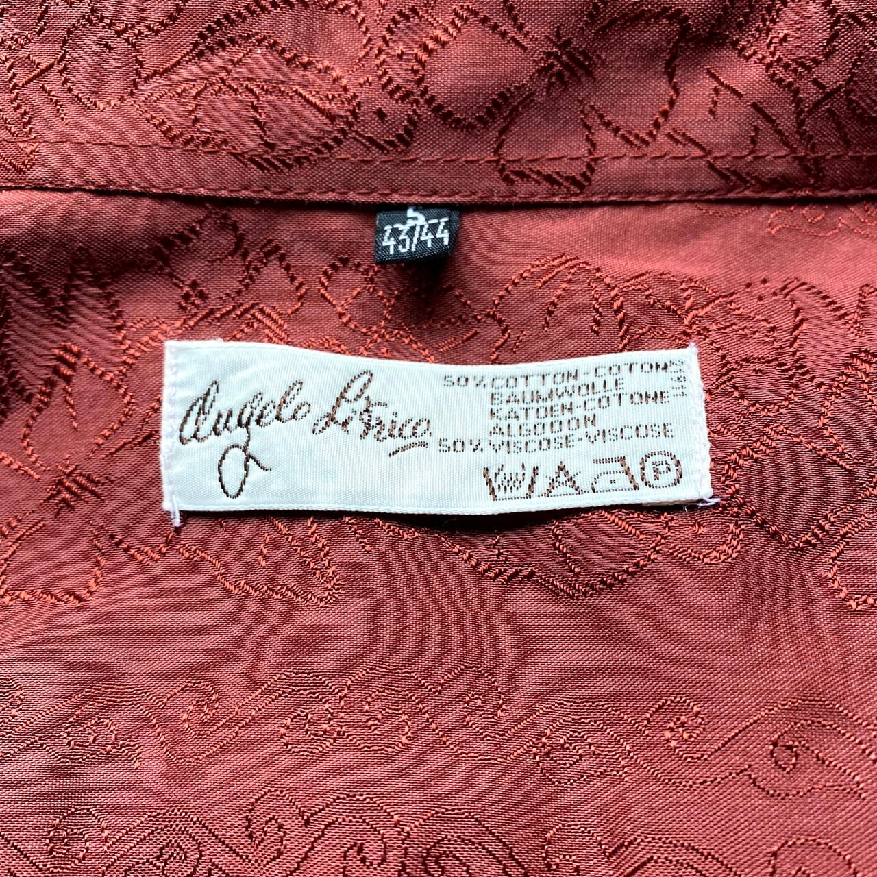 Angelo Litrico ユーロブランド コットン レーヨン ボタニカル柄 長袖 総柄シャツ メンズxl相当 古着 ボルドー ワインレッド 長袖 シャツ Ss21 30 Cave 古着屋 公式 古着通販サイト