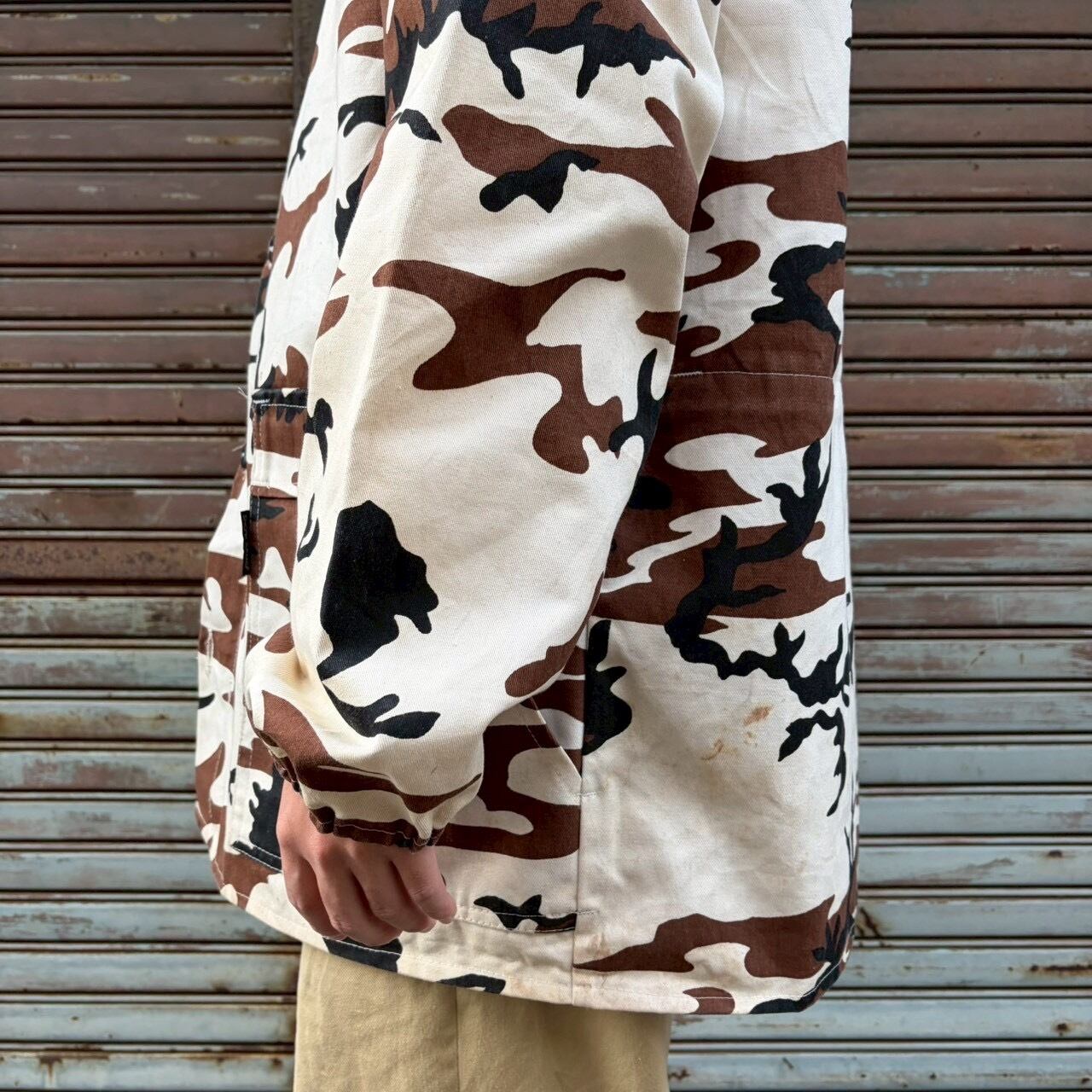 80s USA製 The Camo Clan 迷彩 ジャケット スノーカモ ウッドランド