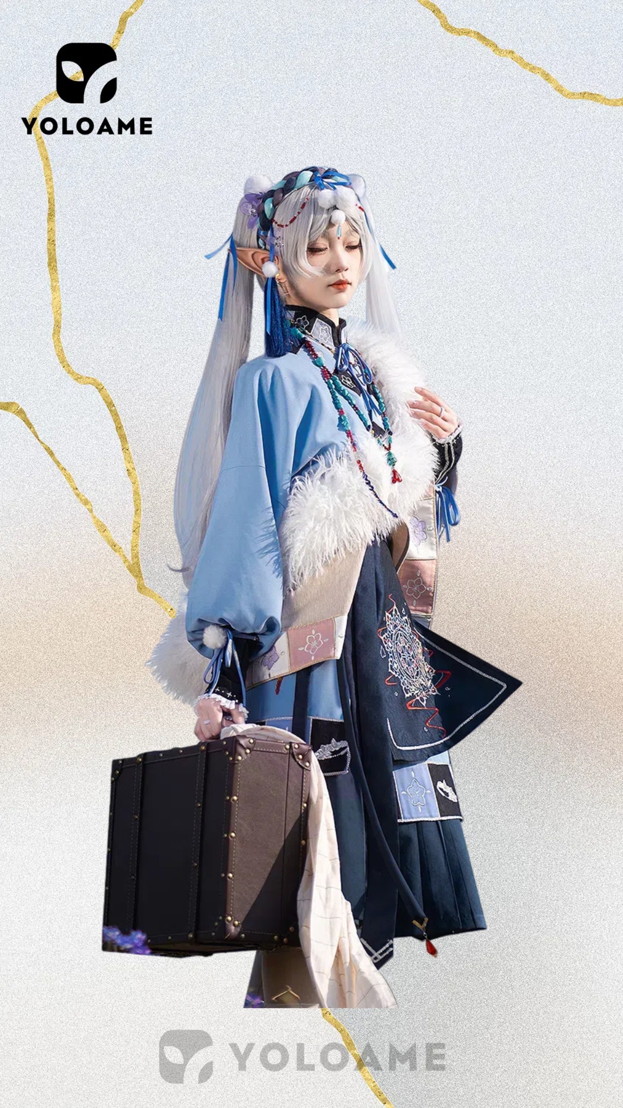 三分妄想 葬送のフリーレン フリーレン コスプレ 天山雪  衣装