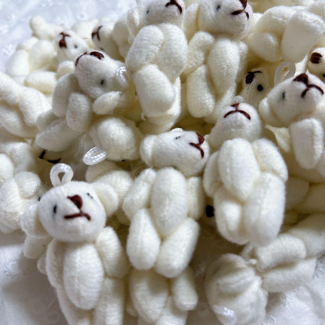 テディベア 可愛い白熊ちゃん ハンドメイド ぬいぐるみ 幸運のガラス玉 テディベア 可愛い白熊ちゃん ハンドメイド ぬいぐるみ 幸運のガラス玉