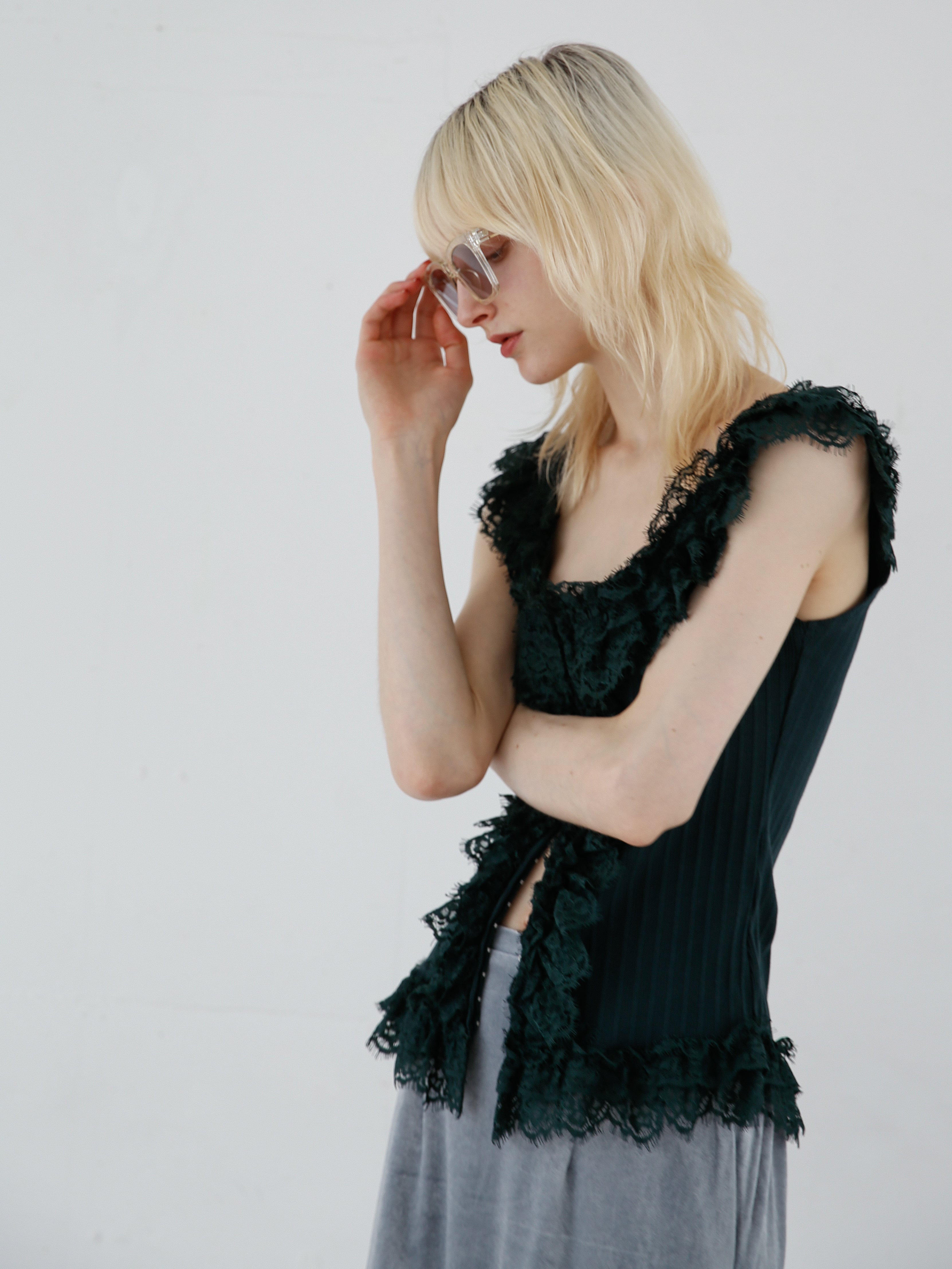 2way lace combi tereko tops | Katrin TOKYO
