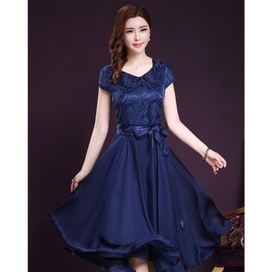 ★送料無料★9号(M)☆光沢フォ－マルカラ－ワンピ－ス[OPN3800]