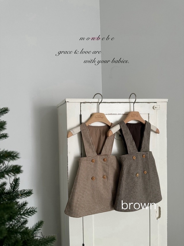 【即納】ウィンドウチェックワンピース / monbebe