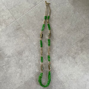 green necklace │ ネックレス グリーン 大振り アクセサリー 古着 ヴィンテージ