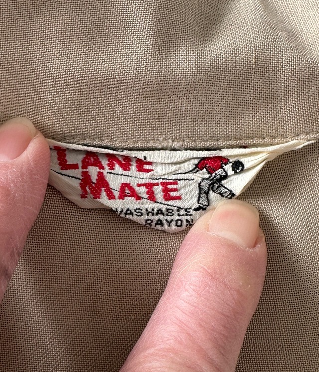 -LANE MATE- Vintage 60s L Bowling shirt