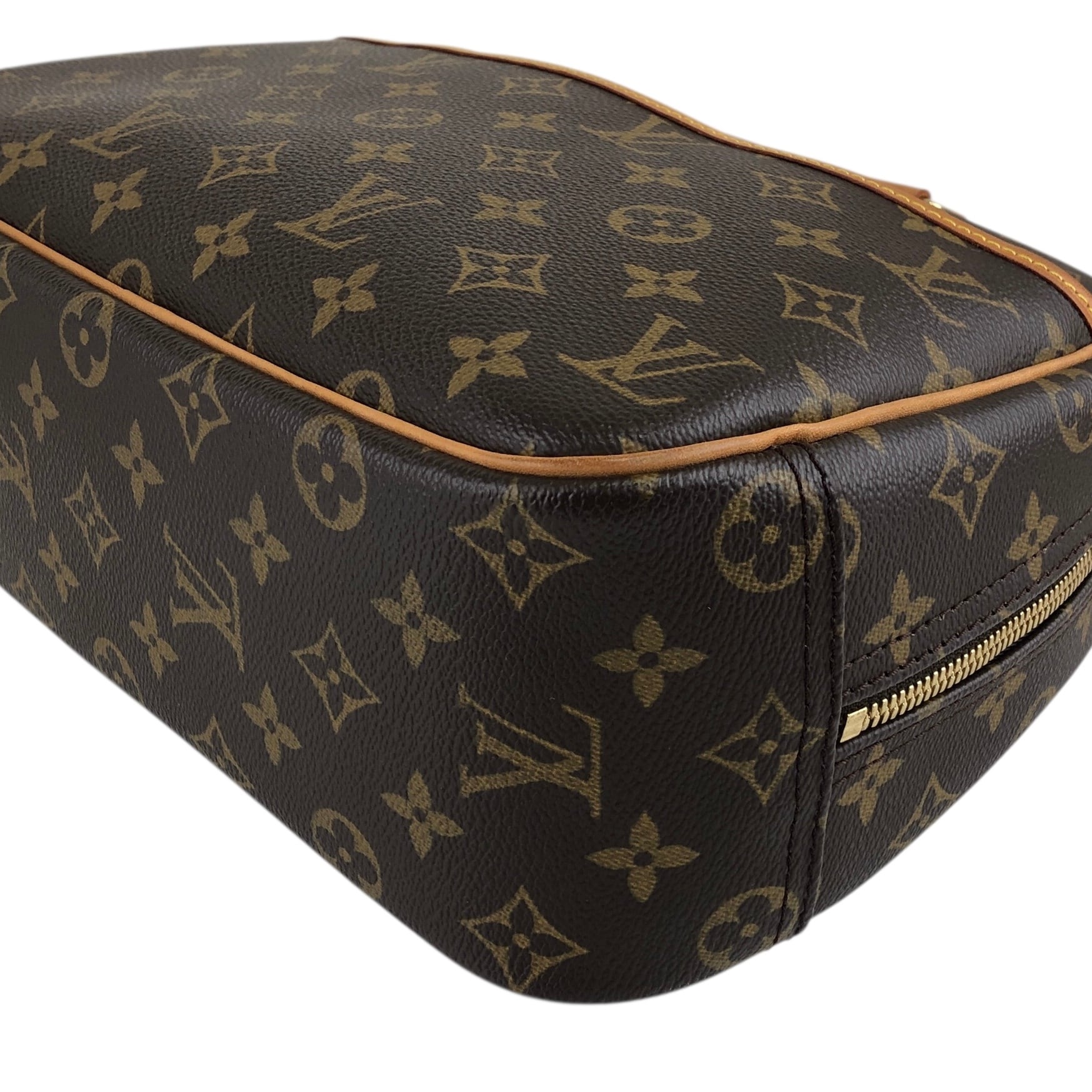 LOUIS VUITTON ルイヴィトン ハンドバッグ ブラウン PVC/レザー