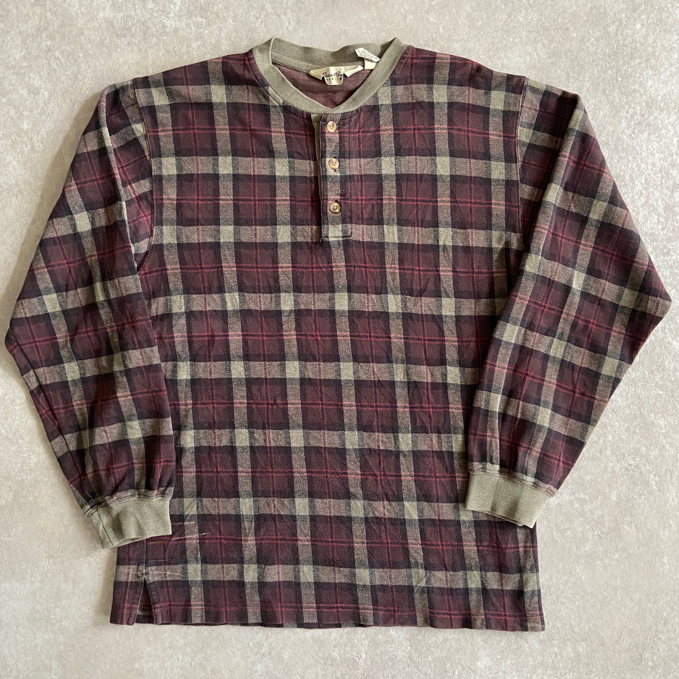 Eddie Bauer Check Long Tee S H677