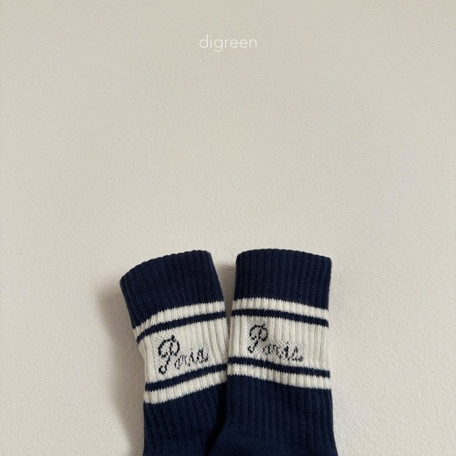 Mラス1《即納》送料無料 【digreen】Paris socks