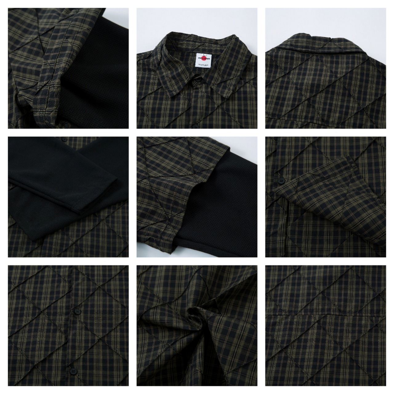 VINTAGE ストリート チェック ロングシャツ T1828