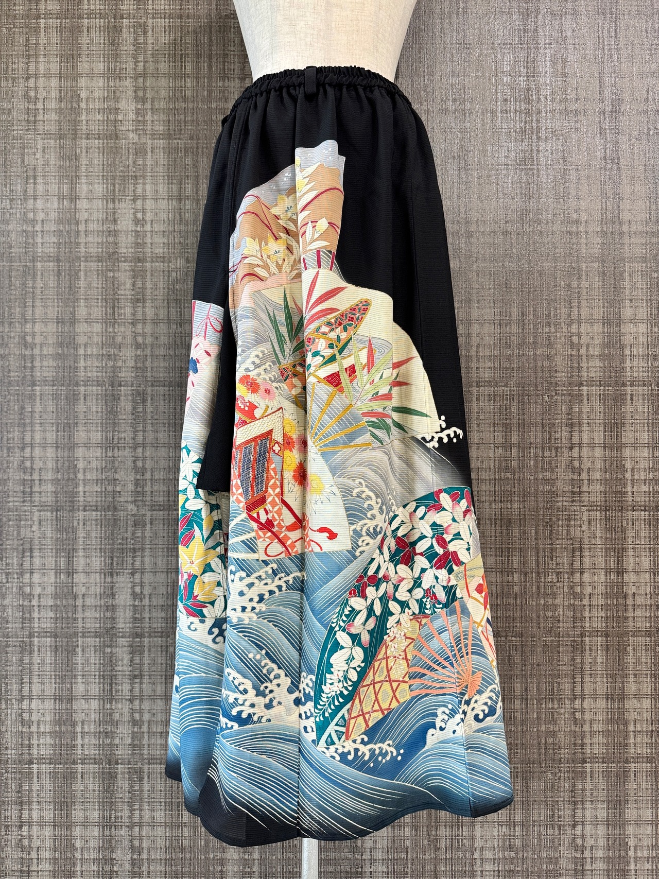 See-through long skirt 681(夏用着物)