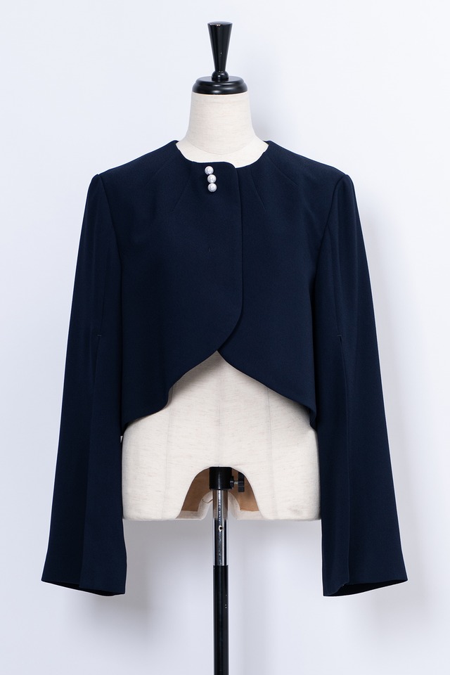 Pearl Slit Jacket DARK NAVY