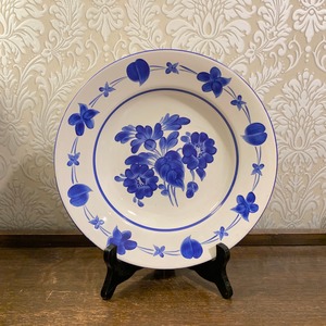 ハンガリー   GRANIT 社　青いペイントの飾り皿