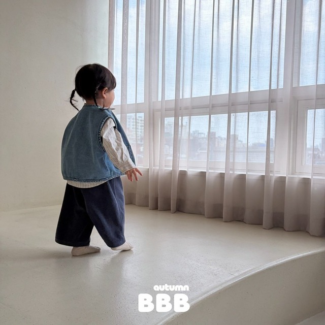 《予約》送料無料【Bella bambina】Two-Tone Pants