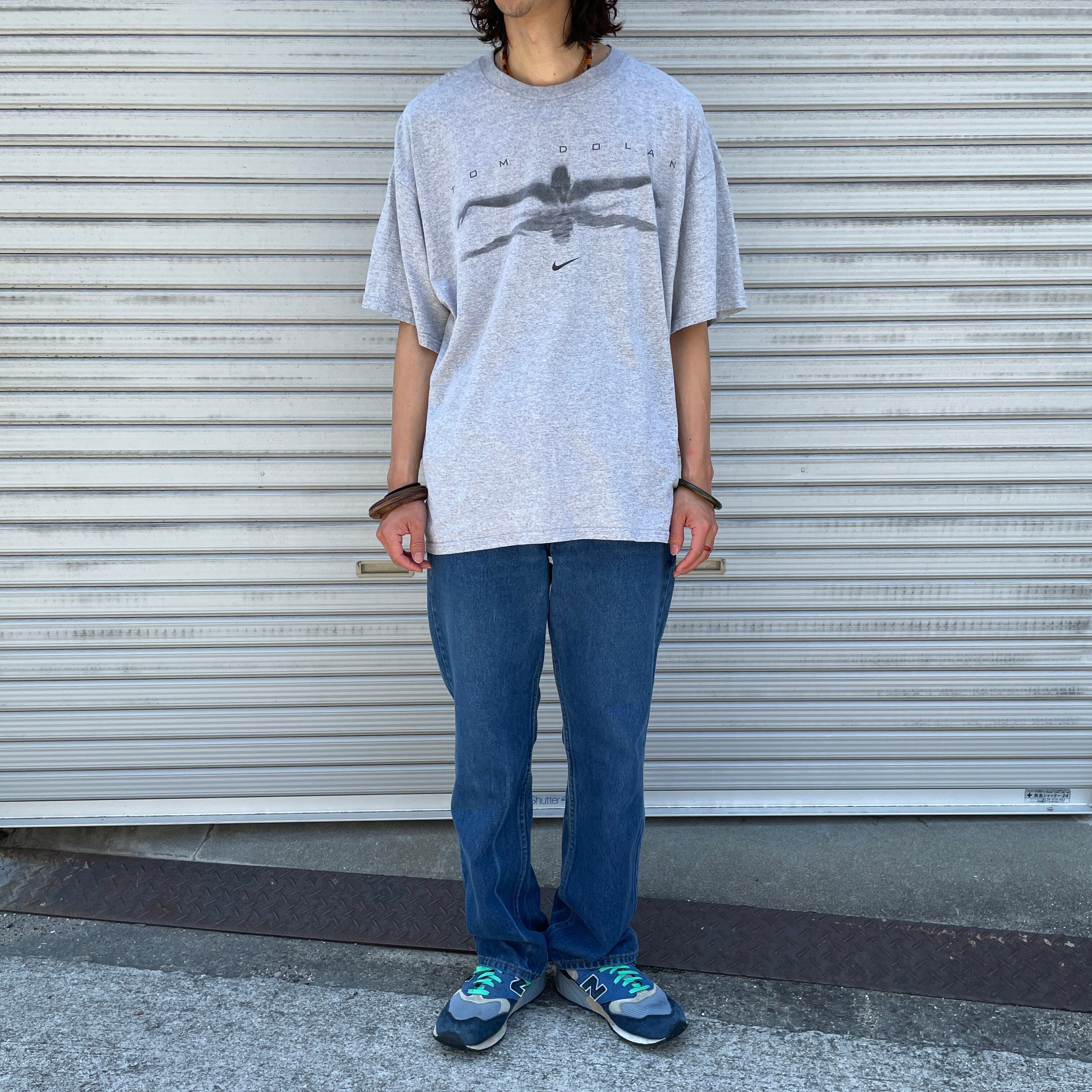 送料無料』90s NIKE デザインTシャツ 白タグ メキシコ製 L グレー ...