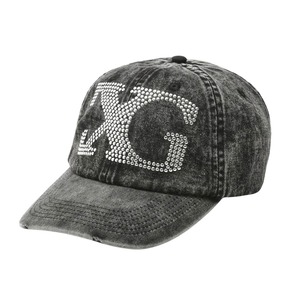 【X-girl】LOGO MARK 6PANEL CAP / BLACK【エックスガール】
