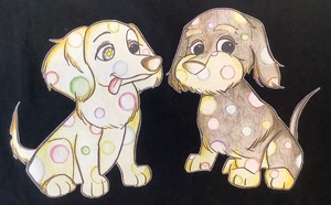 Two dogs ( 2匹の犬 ) タンクトップ