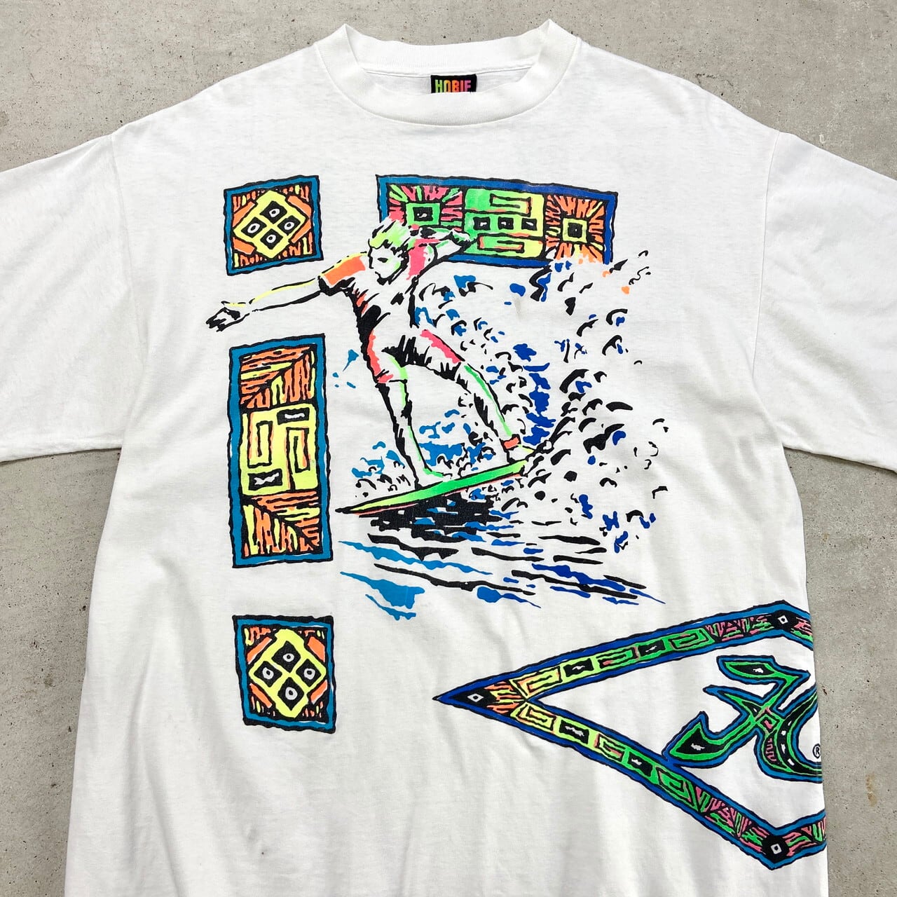 90年代 USA製 HOBIE サーフ マルチプリントTシャツ メンズXL 古着 90s