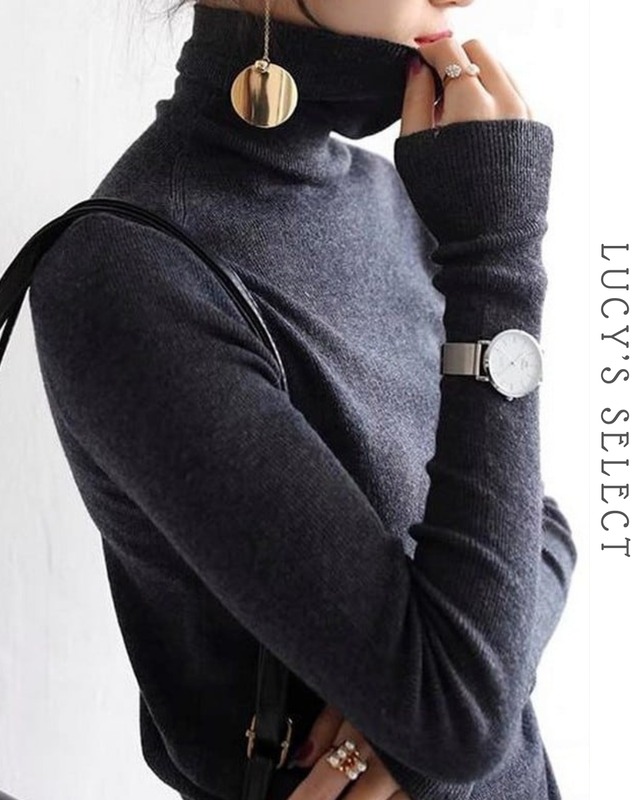 turtleneck pullover sweater    A1653