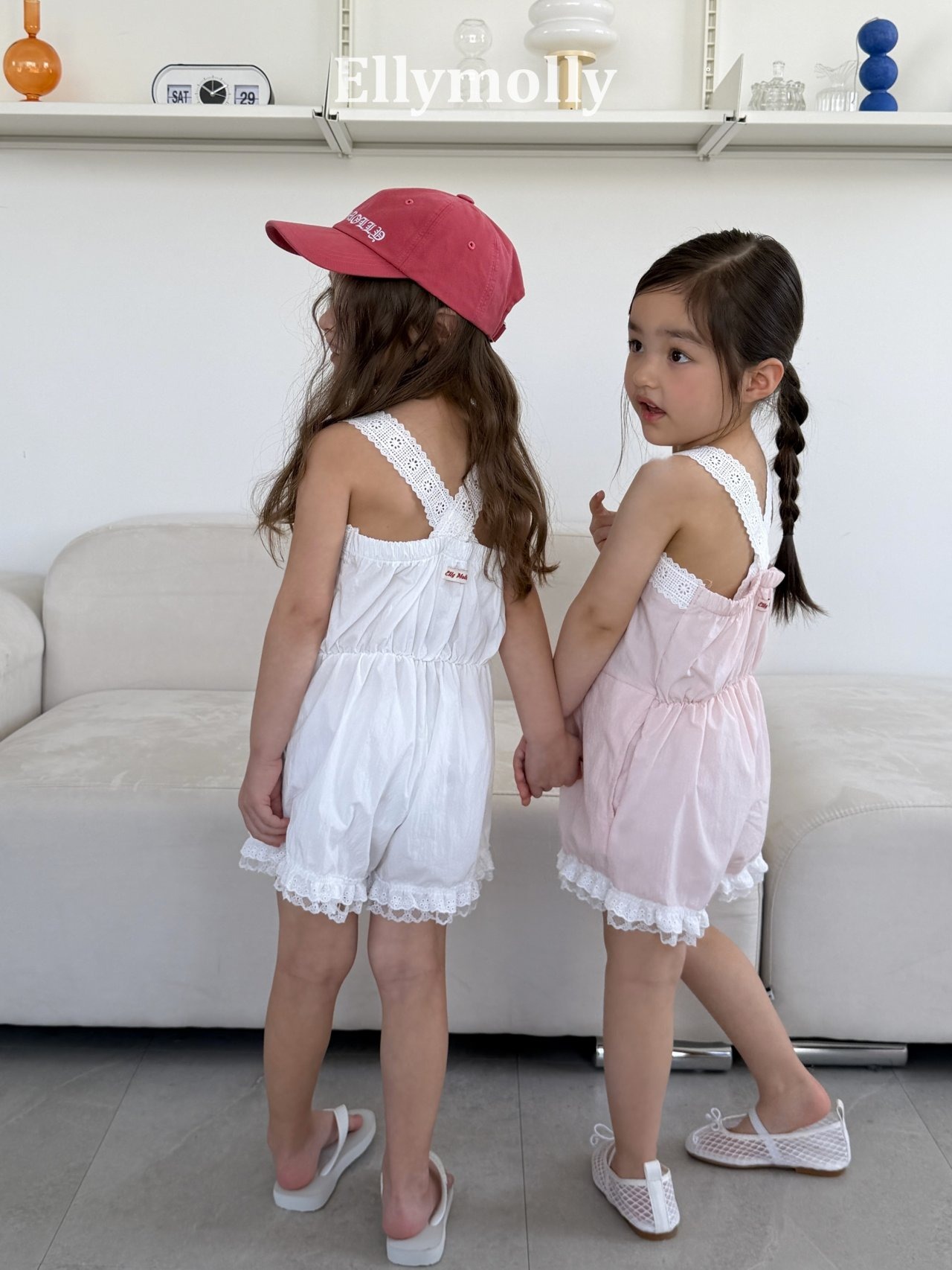 [ELLYMOLLY] Pure Lace Romper +fee3 / [엘리몰리] 퓨어레이스롬퍼