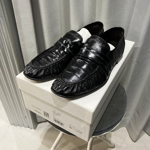 THE ROW ザロウ Soft Loafer in Eel ソフトローファー イール ブラック size41 F2018E17BLK【中目黒R01】