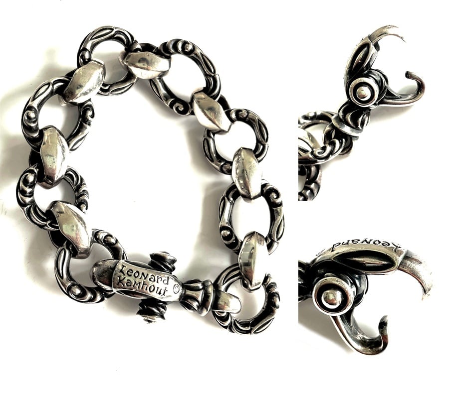 Leonard Kamhout / レナードカムホート ロンワンズ / LONE ONES SILK HERON BRACELET シルクヘロンブレスレット