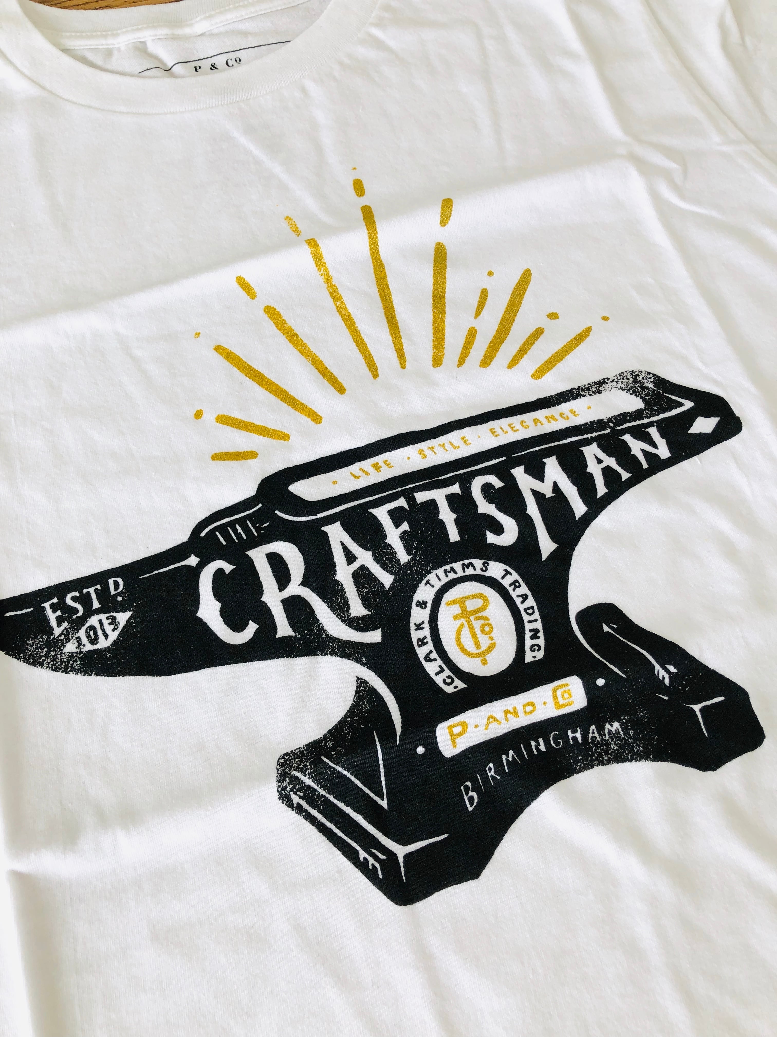 P&CO Tshirt CRAFTSMAN B品