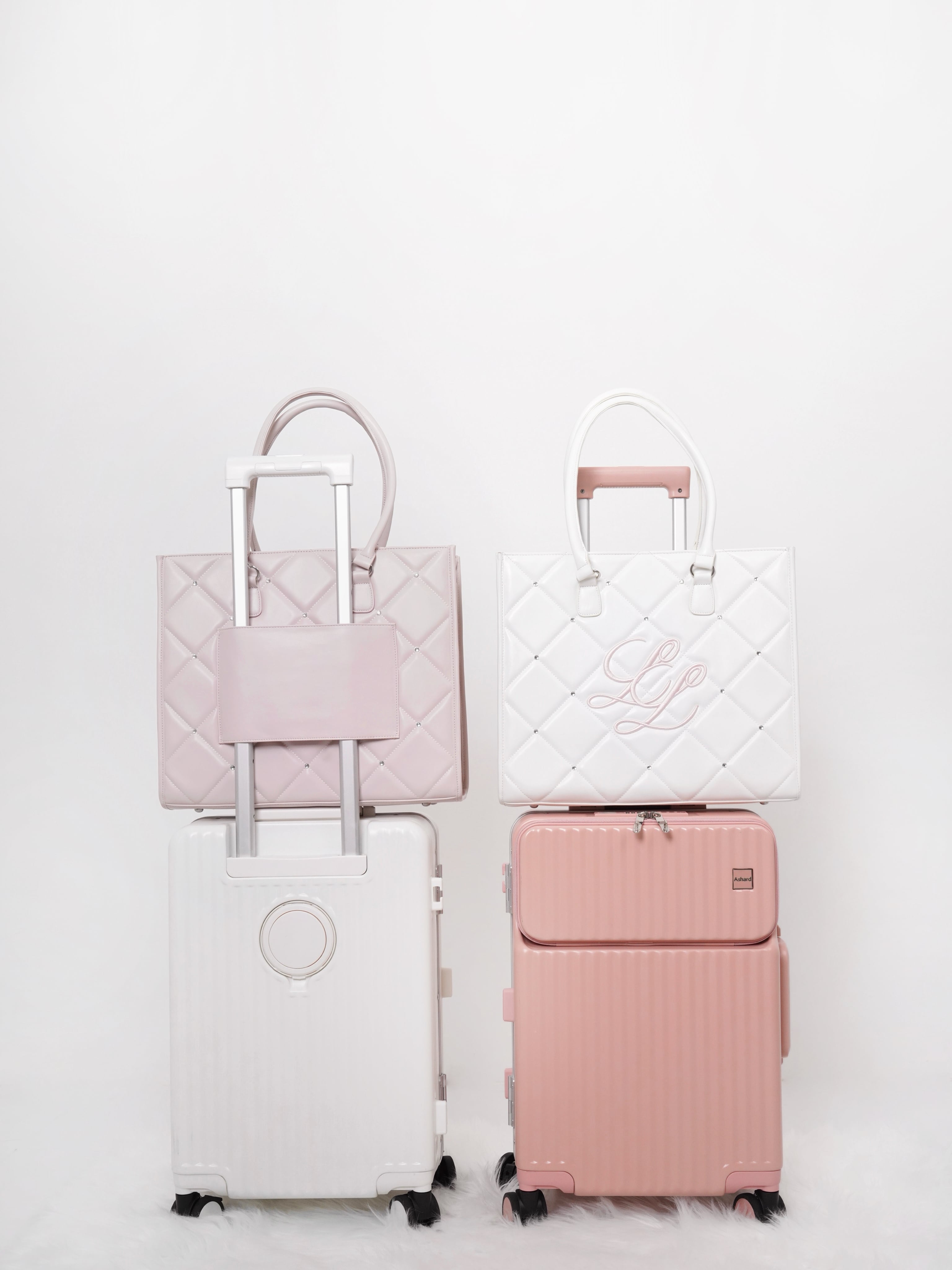 Lumignon quilting tote bag ピンク♡ ♥4日間限定受注♥Lumignon quilting tote bag【ホワイト/ピンク】※10