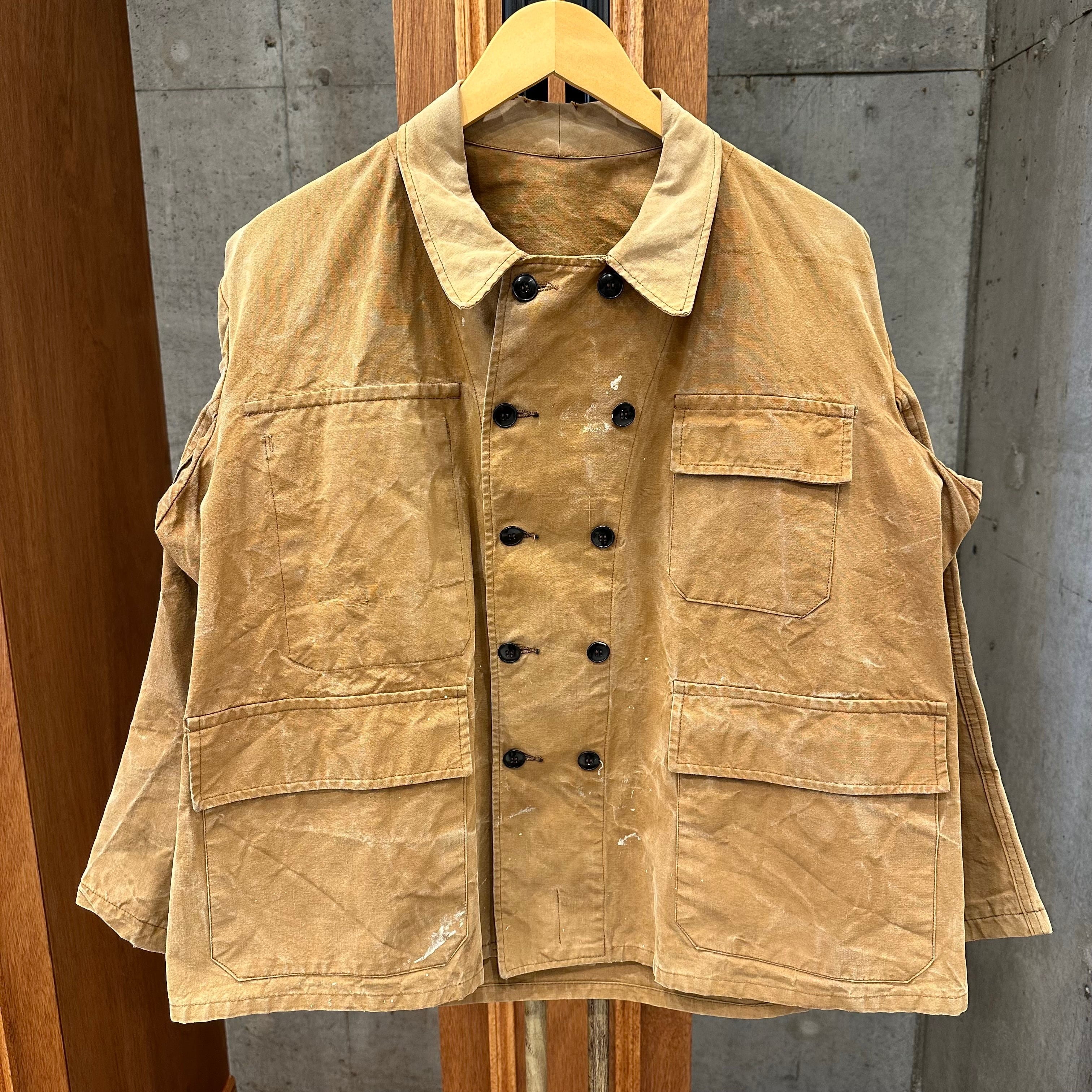 FRENCH VINTAGE DOUBLE BREASTED RAILLOAD JACKET | safarionline
