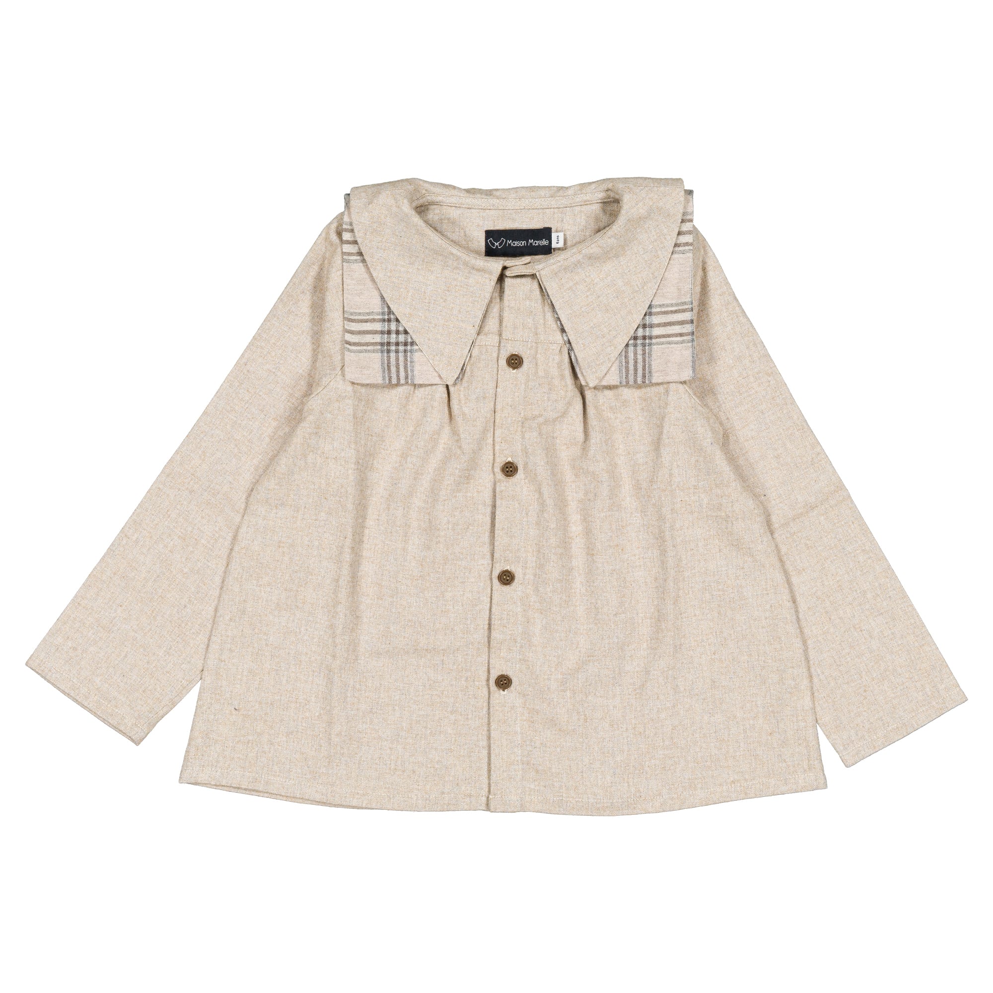 【予約・特典あり】Maison Marelle / Blouse DUC - flannel beige / 12m~5Y