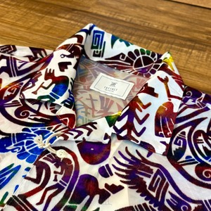 ツイタチ【TUITACI】VELVET KOKOPELLI SHIRTS(White)