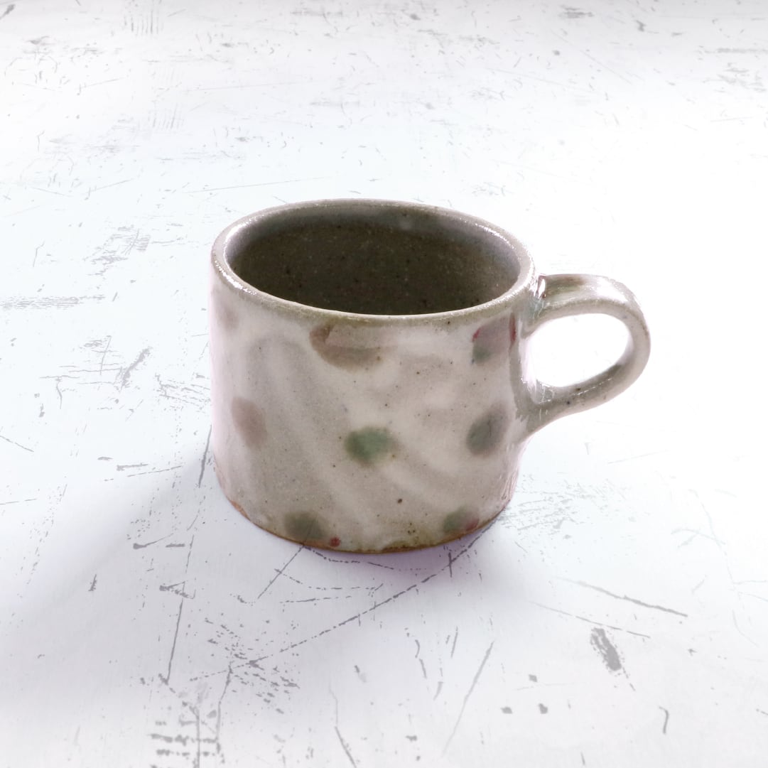 齊藤十郎／マグカップ（グレー/黒あめ/水玉） | 器のチカラ