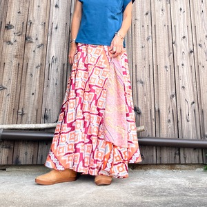 シルク巻きスカートn2108
