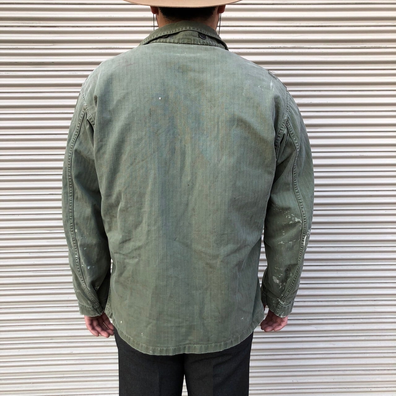 貴重 40's M-43 米軍実物 HBTジャケット US.ARMY ヘリンボーン 貴重 40's M-43 米軍実物 HBTジャケット US.ARMY ヘリンボーン