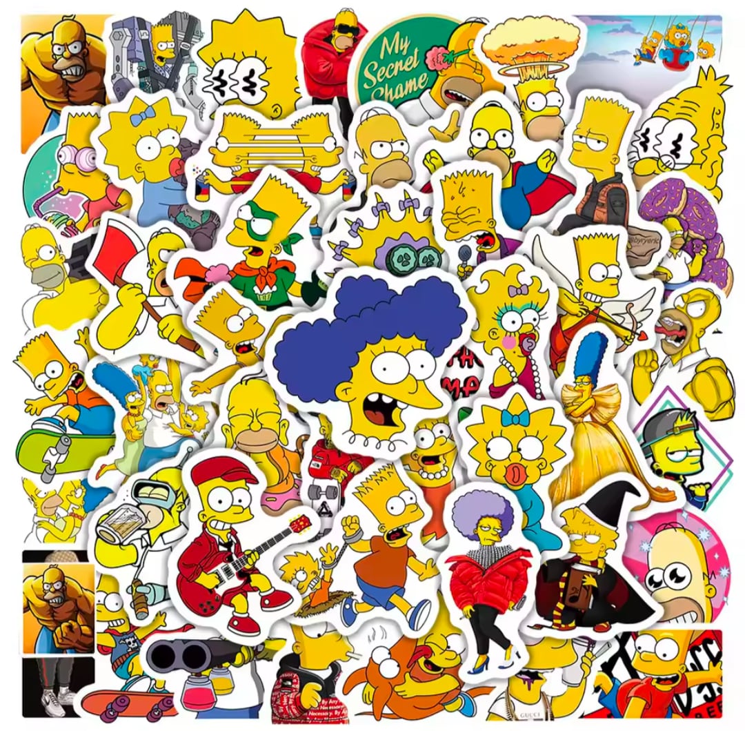 送料無料!【 The Simpsons / シンプソンズ 】STICKER(ステッカー)50枚SET② 〚アメリカン雑貨 アメトイ〛