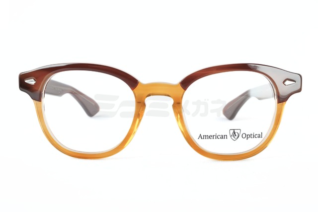 American Optical メガネ Times COL.Chestnut Sand ウェリントン タイムス アメリカンオプティカル AO 正規品-2枚目